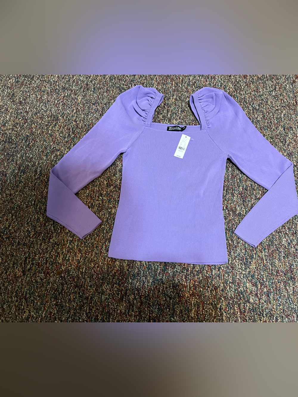 NY & Co Purple Sweater Medium NWT